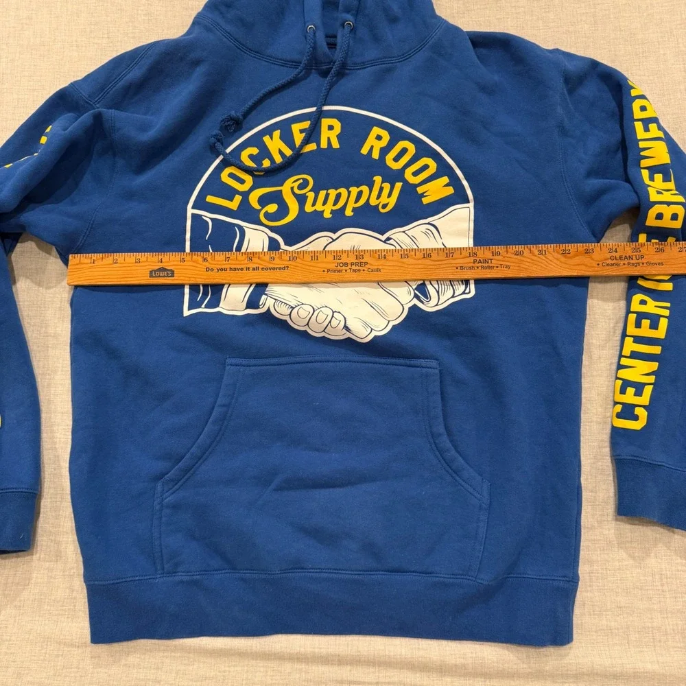 Violent Gentlemen Locker Room Supply Hoodie Blue Center Ice Brewery Mens Large